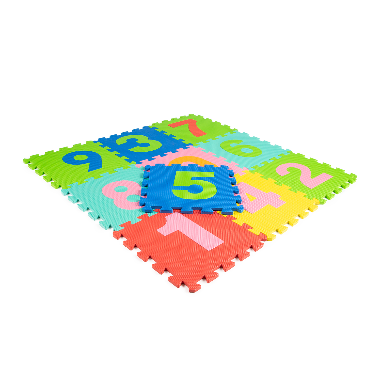 FOAM tegel 0-9 cijfers (10 tegels) - Foam vloertegels Rubberen matten - Rubbermagazijn